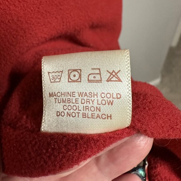 Aventura Melrose Jacket XL Brown Red Floral Fleece Lined Like New - Picture 8 of 9